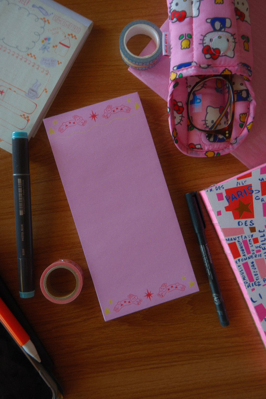 Pink Bunny Notepad