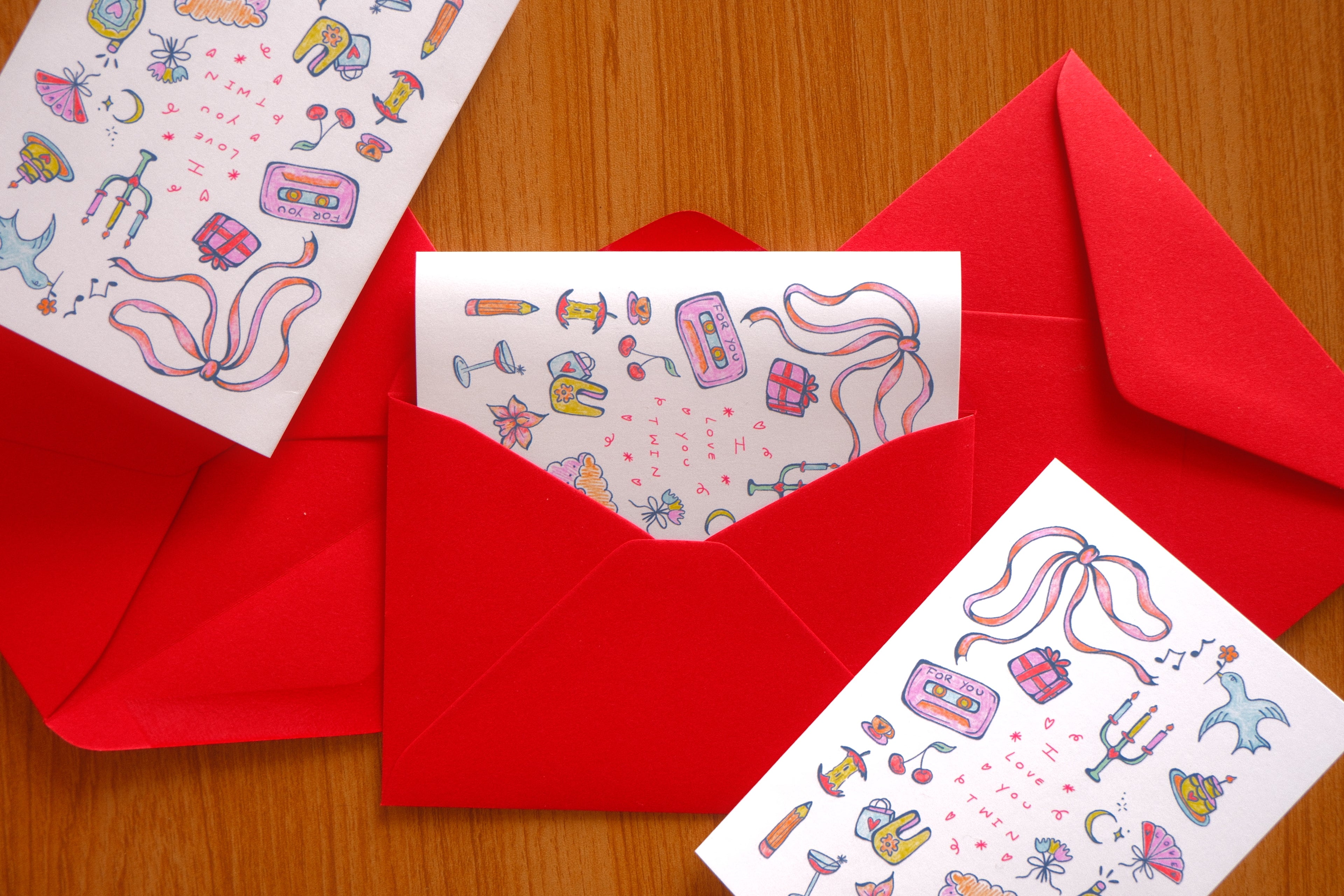 Valentine's Day ILY Twin Card