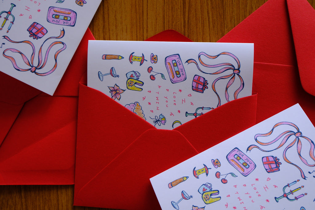 Valentine's Day ILY Twin Card