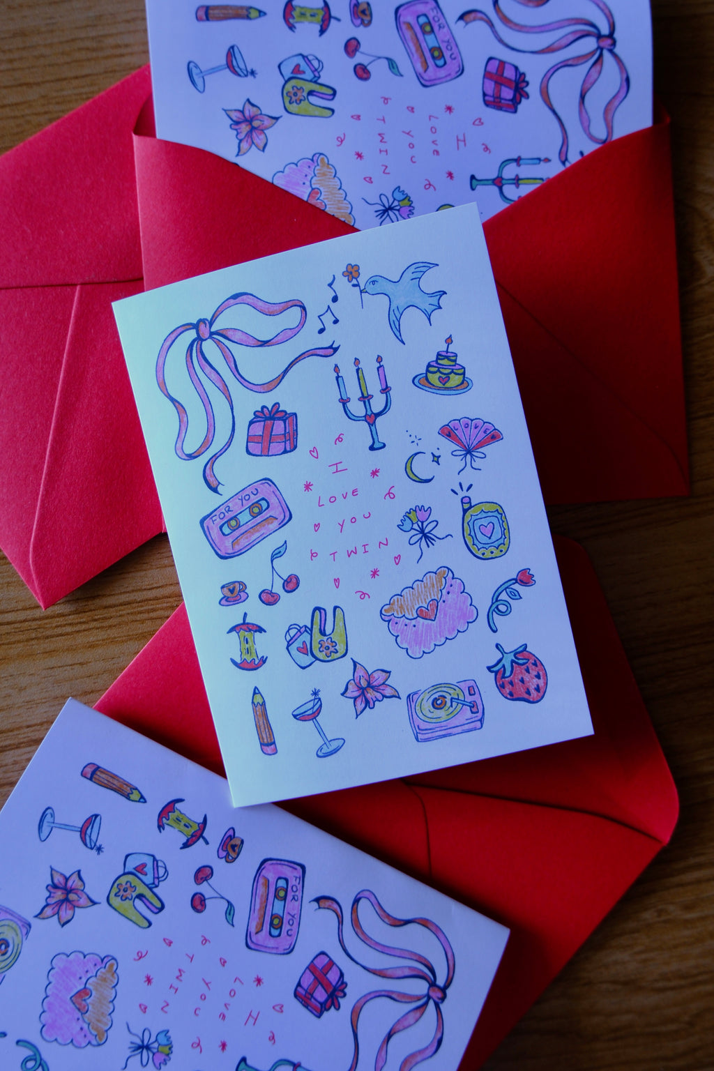 Valentine's Day ILY Twin Card